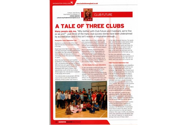 Badminton England Magazine March 2008
